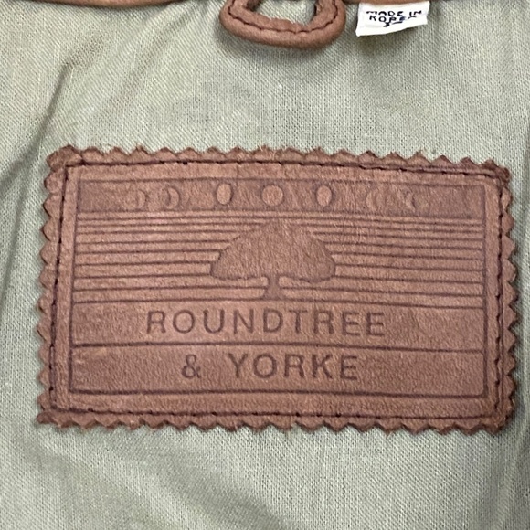 VTG Roundtree & Yorke Mens Sz L Genuine Leather Suede Vest Cowboy Rodeo Western - Picture 9 of 14